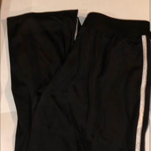black and white athletic pants